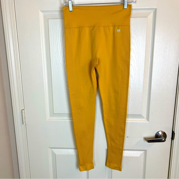 Forever 21 Pants - Yellow Ribbed Leggings